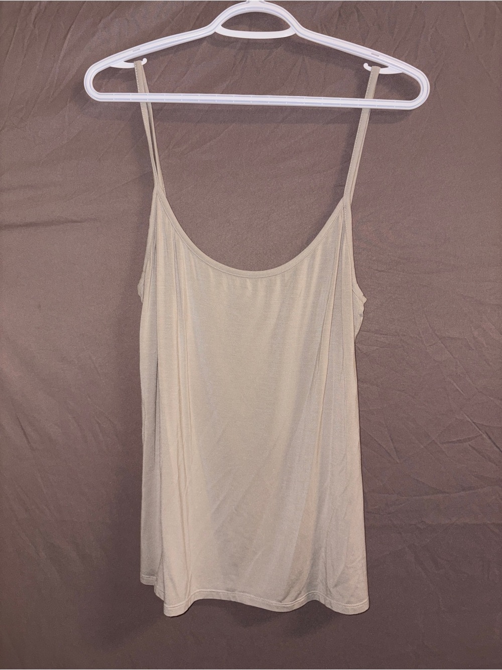 Everyday Cream Spaghetti-Strap Tank Top